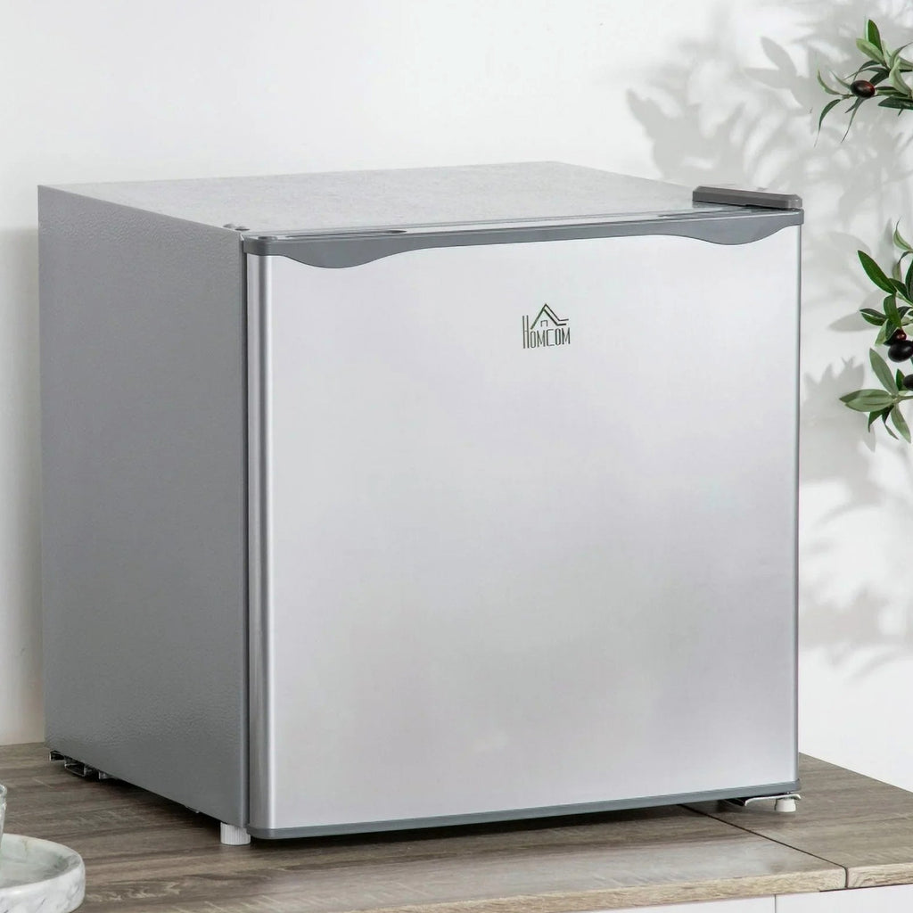 HOMCOM Countertop Upright Mini Freezer, 1.1 Cu.Ft, Gray - 05