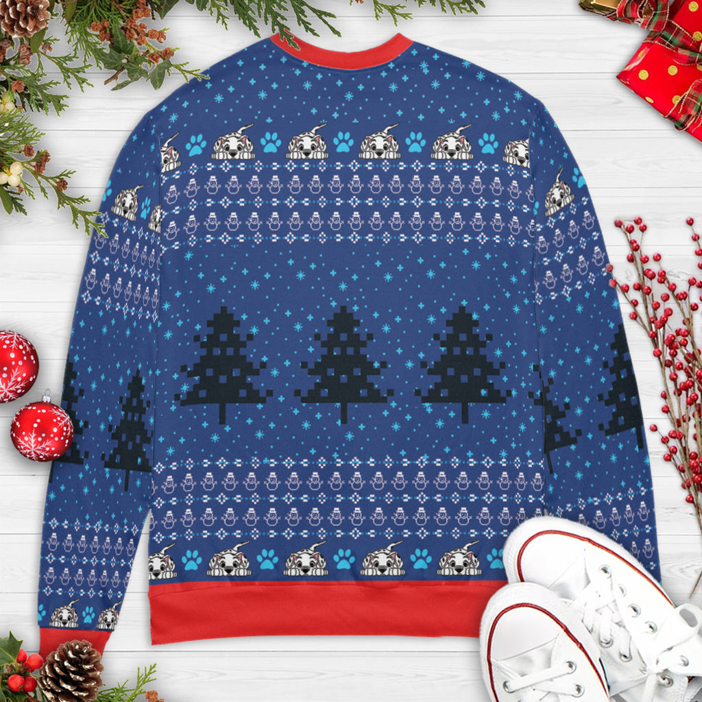 Tail Nose Ears Toes Freeze 101 Dalmatians Ugly Christmas Sweatshirt