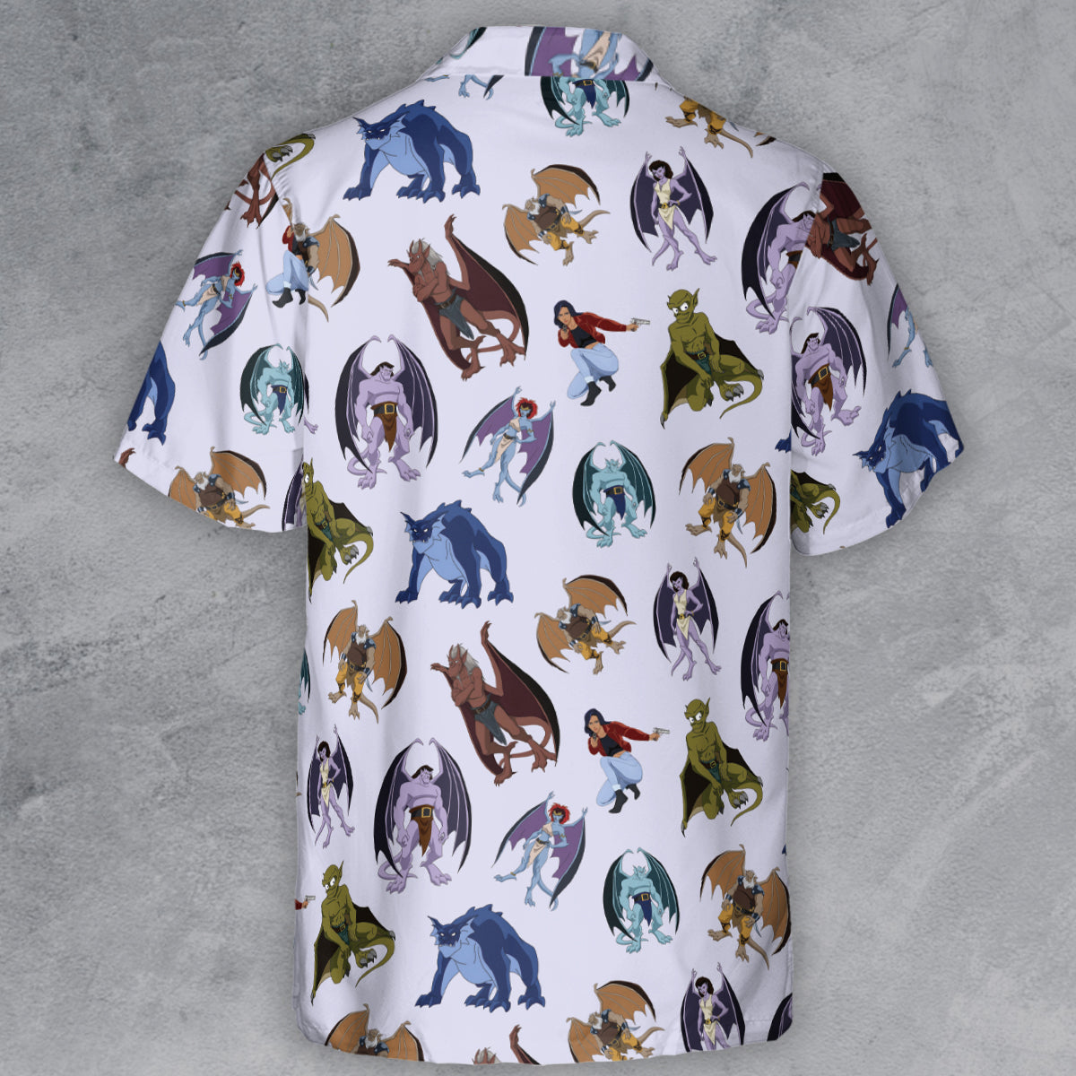 Gargoyles Characters Button Down Shirt