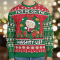 Put Me On The Naughty List Stewie Family Guy Ugly Christmas Sweatshirt