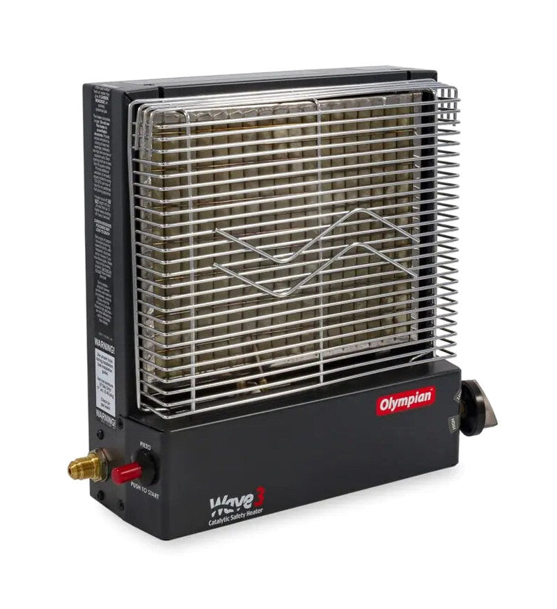Camco Olympian Wave 3 Catalytic Heater, 1,600-3,000 BTUs, Multicolor - 57331