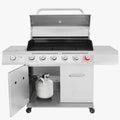 Stainless Steel 6-Burner Gas Grill - 74,000 BTU With Sear And Side Burner