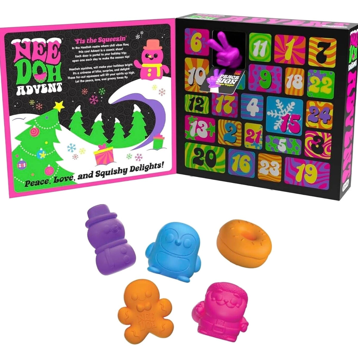 Holiday Countdown with Mini Squeeze Toys