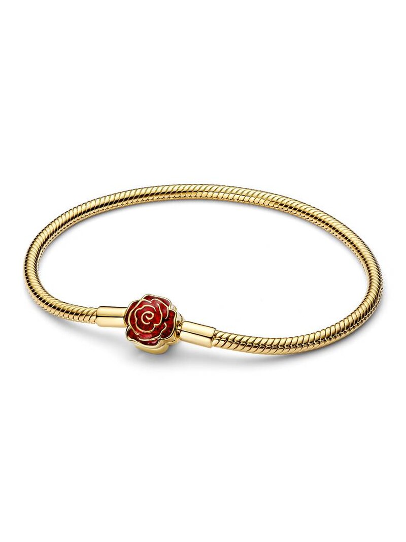 Rose-Themed Bracelet, Charms and Ring Set
