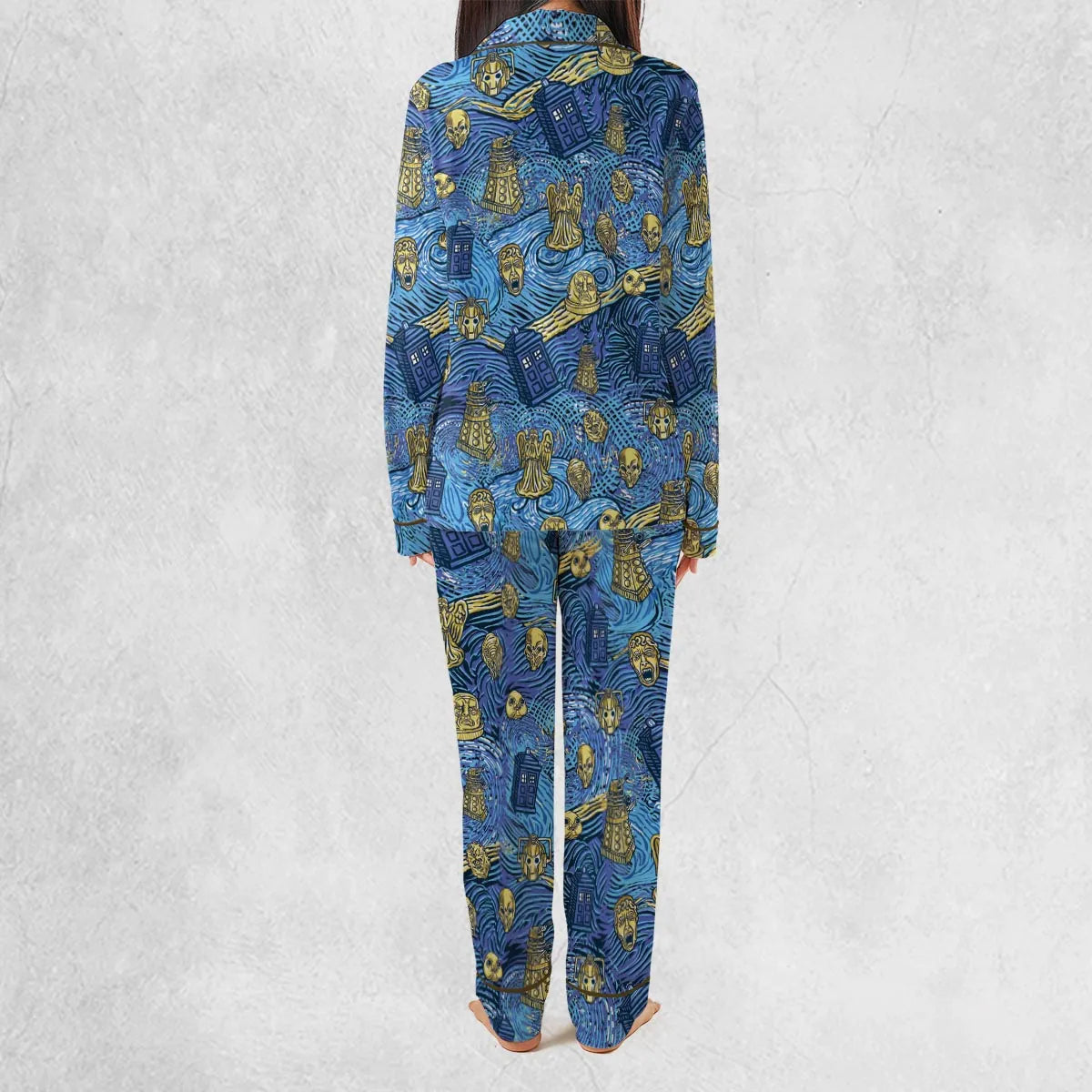 Starry Night Tardis Doctor Who Pajamas Set