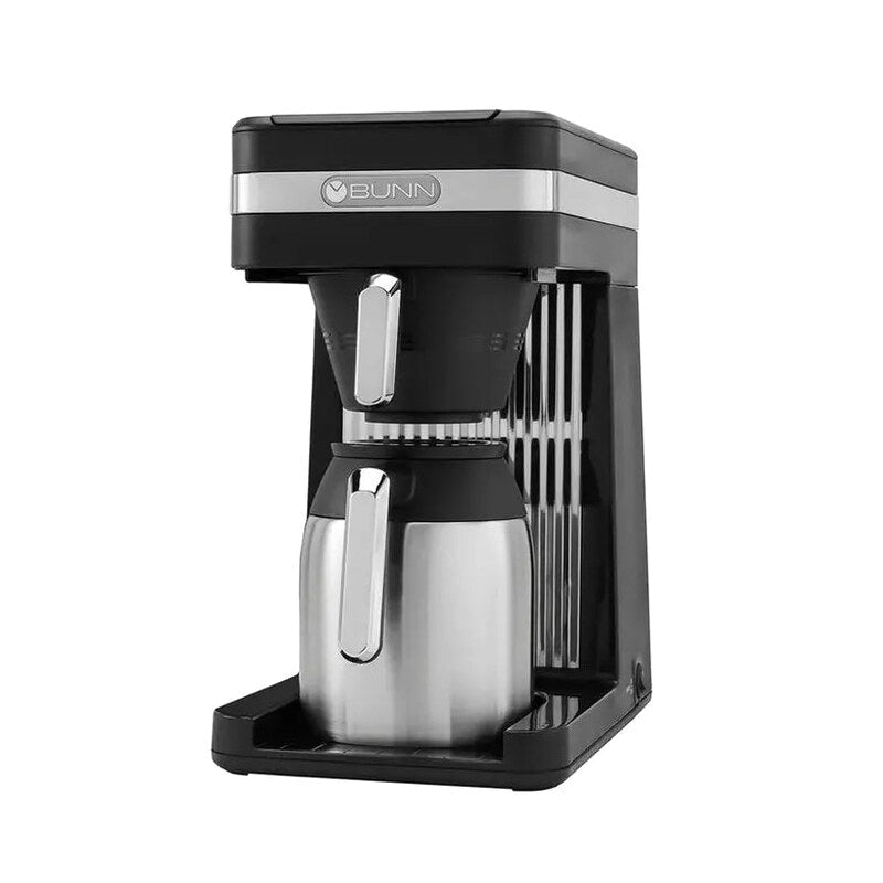 BUNN Speed Brew CSB3T 10-Cup Coffee Maker With Black And Silver Thermal Carafe - CSB3T