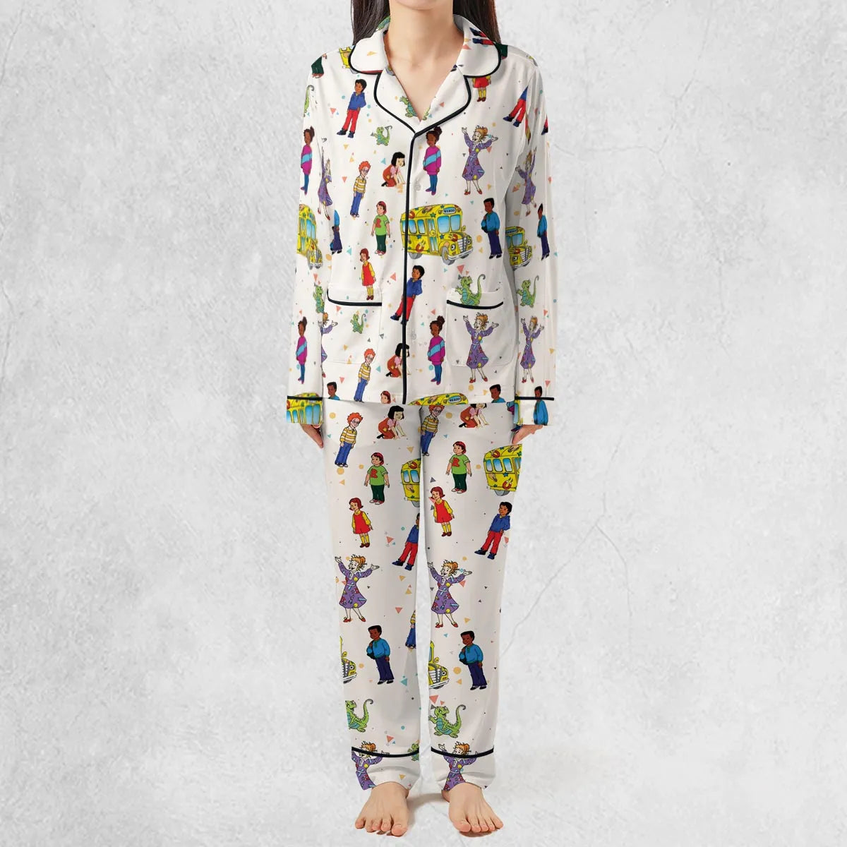 The Magic School Bus Characters Pajamas Set