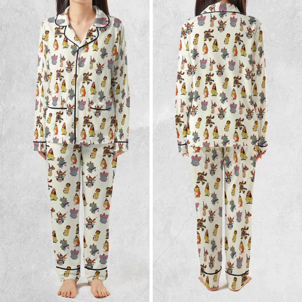 Snorky Fleegle Drooper Bingo The Banana Splits Pajamas Set