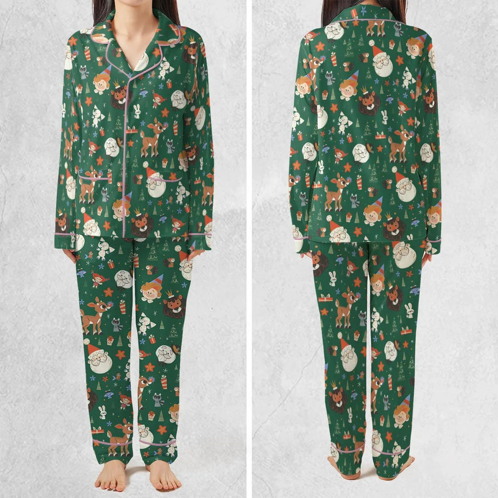 Rudolph The Red Nosed Reindeer Characters Pajamas Set