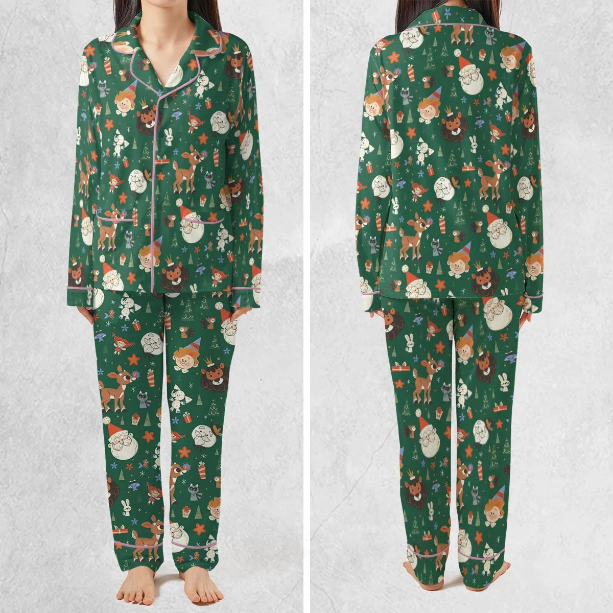 Rudolph The Red Nosed Reindeer Characters Pajamas Set