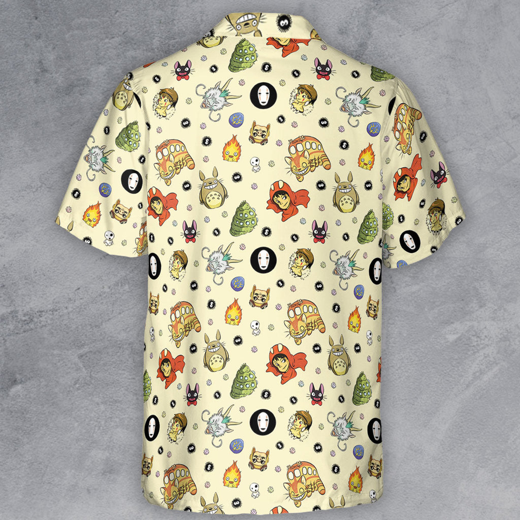 Ghiblipalooza Ghibli Themed Button Down Shirt