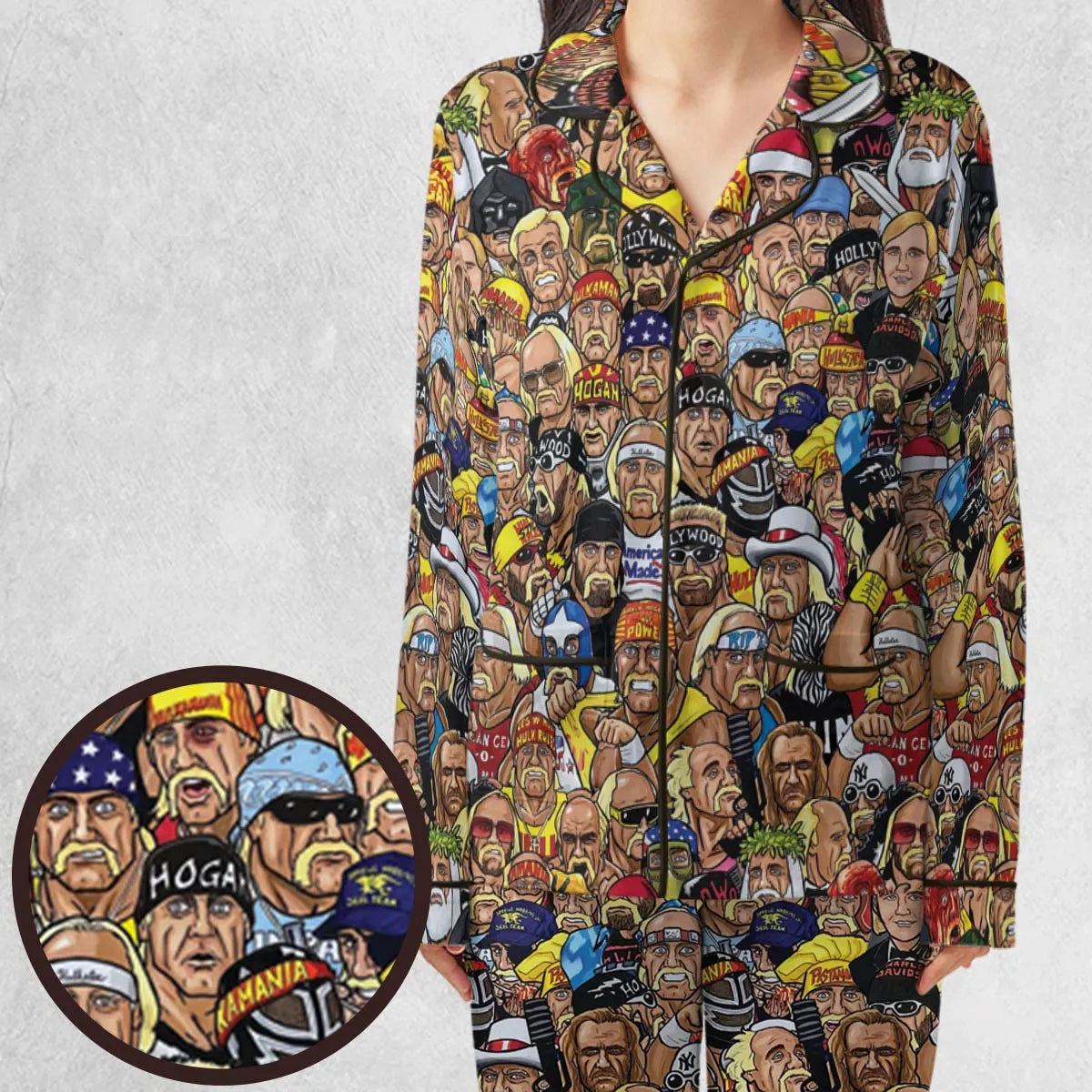 Classic Wrestlers Pajamas Set