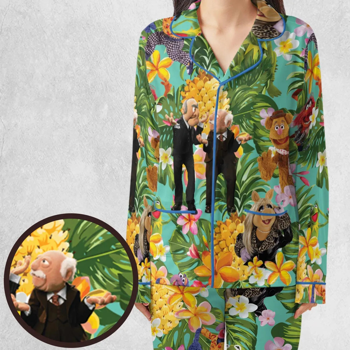 Statler And Waldorf Muppets Tropical Pajamas Set