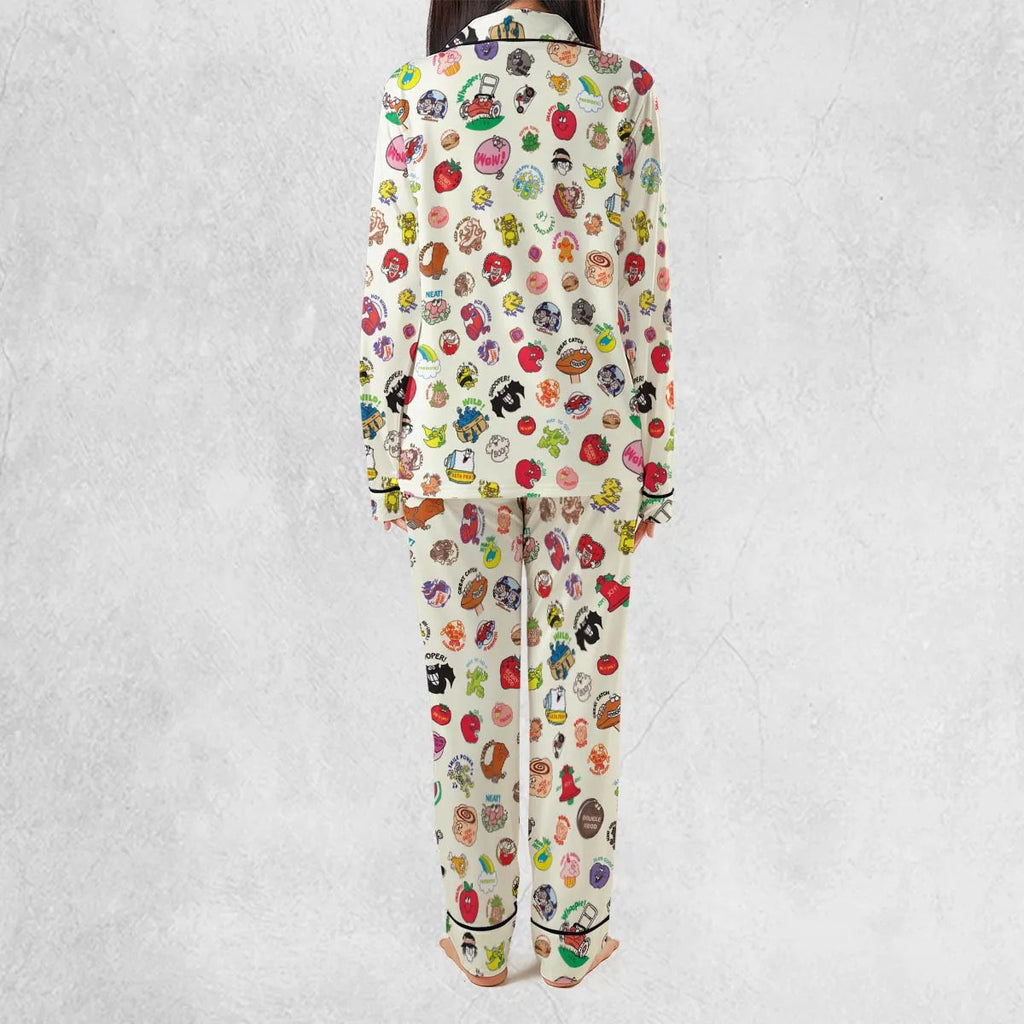 Vintage Trend Matte Scratch & Sniff Pajamas Set