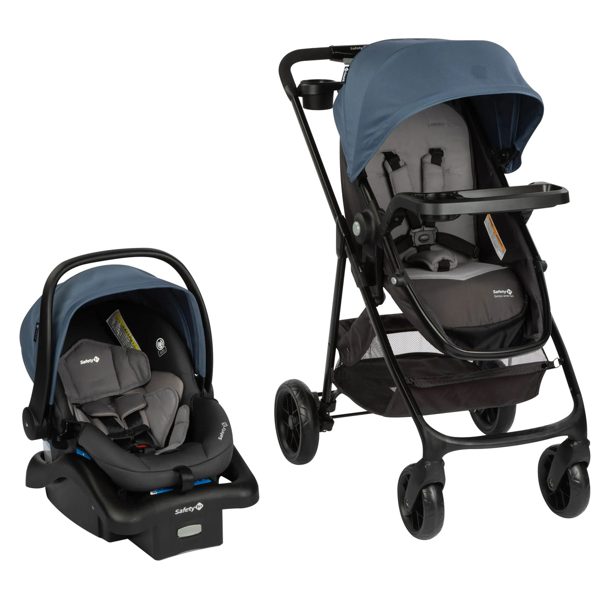 Safety 1st Grow And Go Sprint Modular Travel System Stroller With Rear-Facing Infant Car Seat - Bluestone
