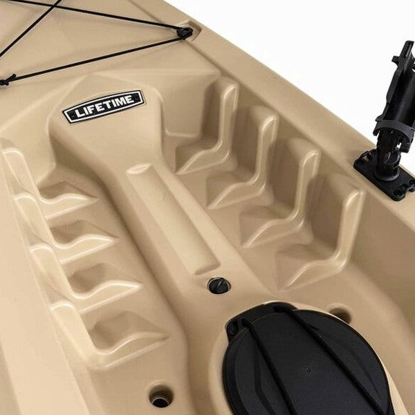 Lifetime Fishing Kayak 10ft 2-Pack With Paddles, UV-Protected HDPE, Tan - Tamarack Angler 100