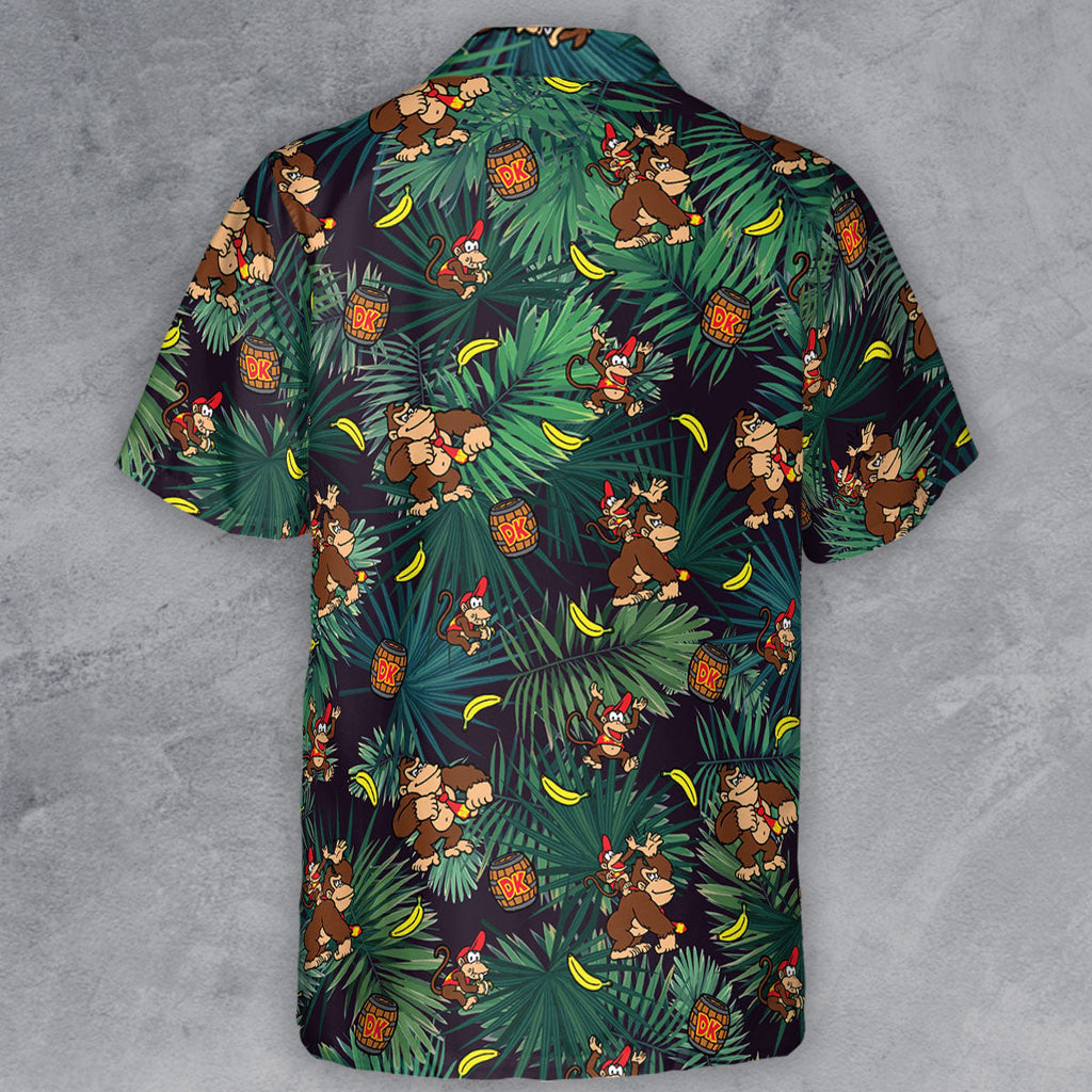 Donkey Kong Nintendo Video Games Button Down Shirt