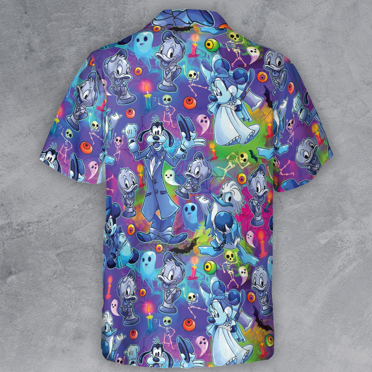 Halloween Mood Haunted Mansion Button Down Shirt