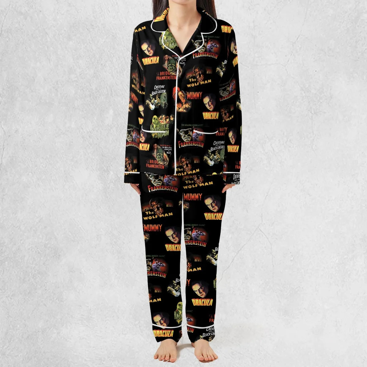 Teaming Monsters All Up Universal Monsters Pajamas Set