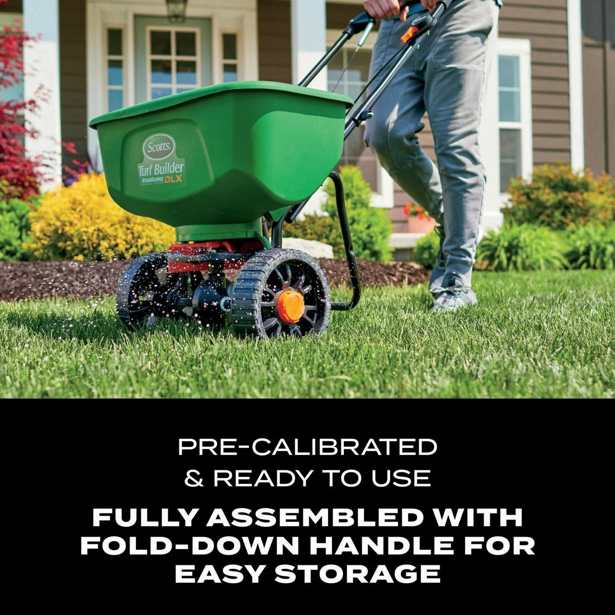 Scotts Turf Builder EdgeGuard DLX Broadcast Spreader 15,000 sq. ft.