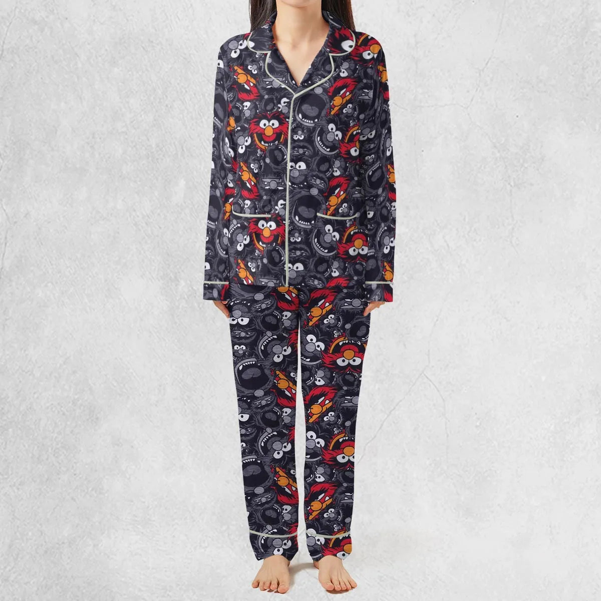 Animal The Muppets Pattern Pajamas Set