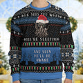 Sleeping Awake Cthulhu Ugly Christmas Sweatshirt