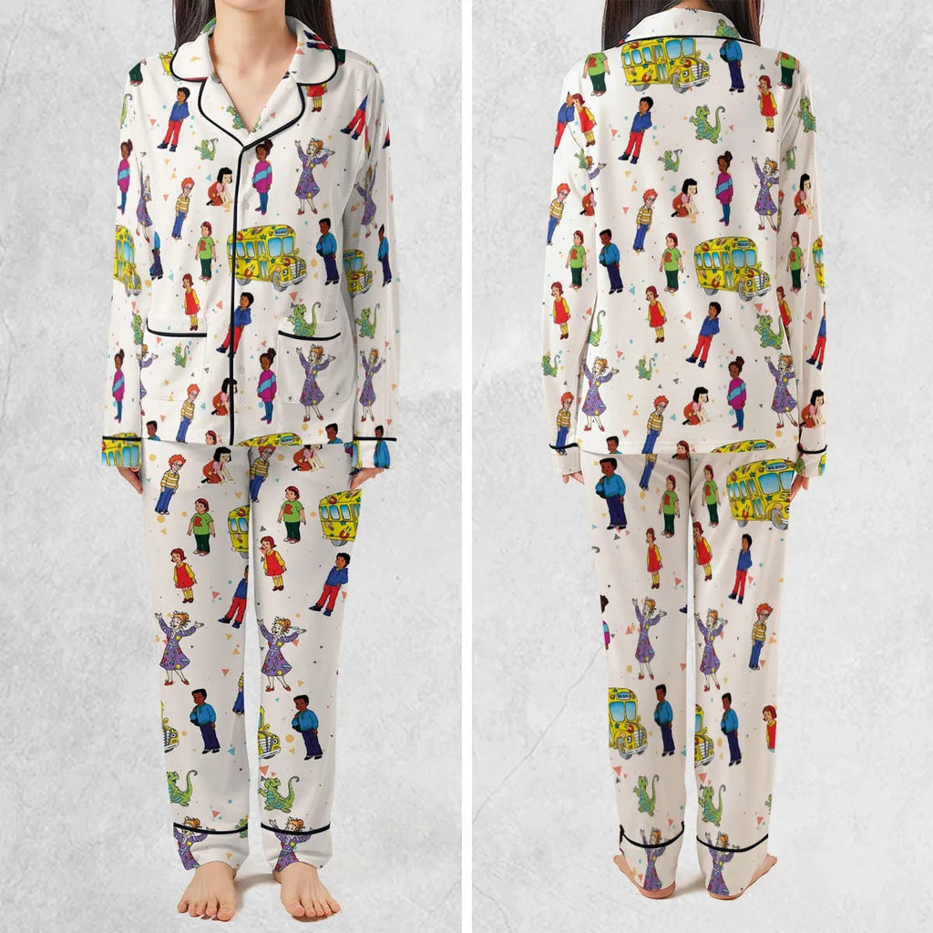 The Magic School Bus Characters Pajamas Set