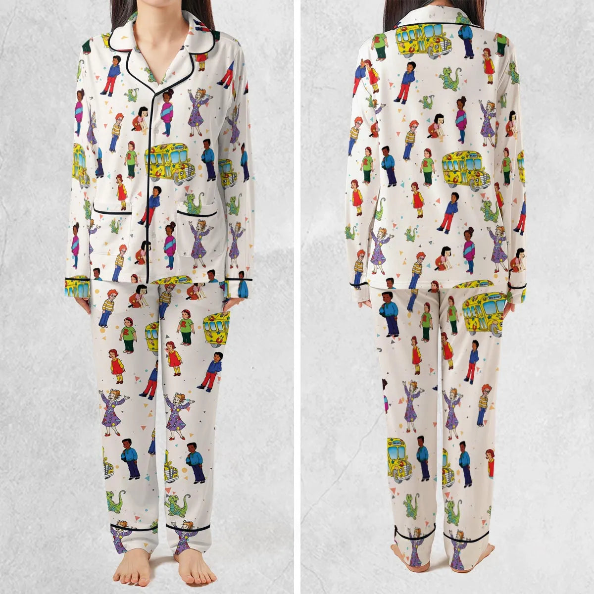 The Magic School Bus Characters Pajamas Set