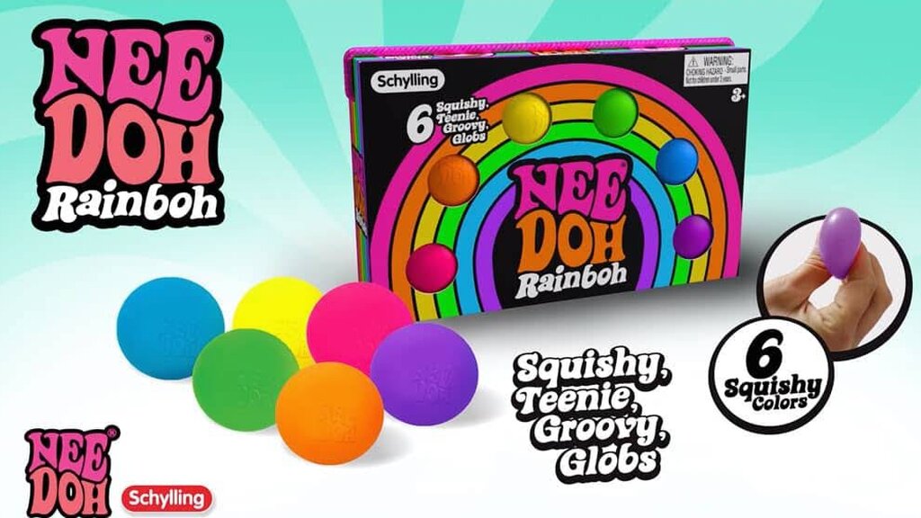 Six Color Mini Squeeze Toy Set