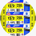 250 ft 12/2 Solid Romex SIMpull CU NM-B W/G Wire