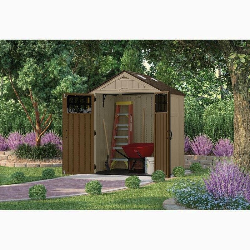 Suncast Resin Storage Shed 6 ft. 3 in. W x 5 ft. 6 in. D - BMS6510D