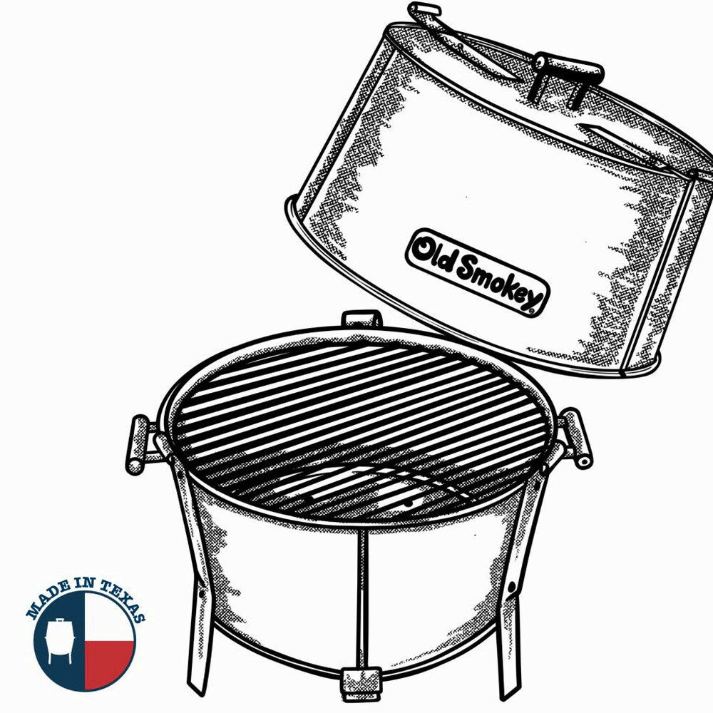 Old Smokey 22 Inch Portable Charcoal Grill - #22