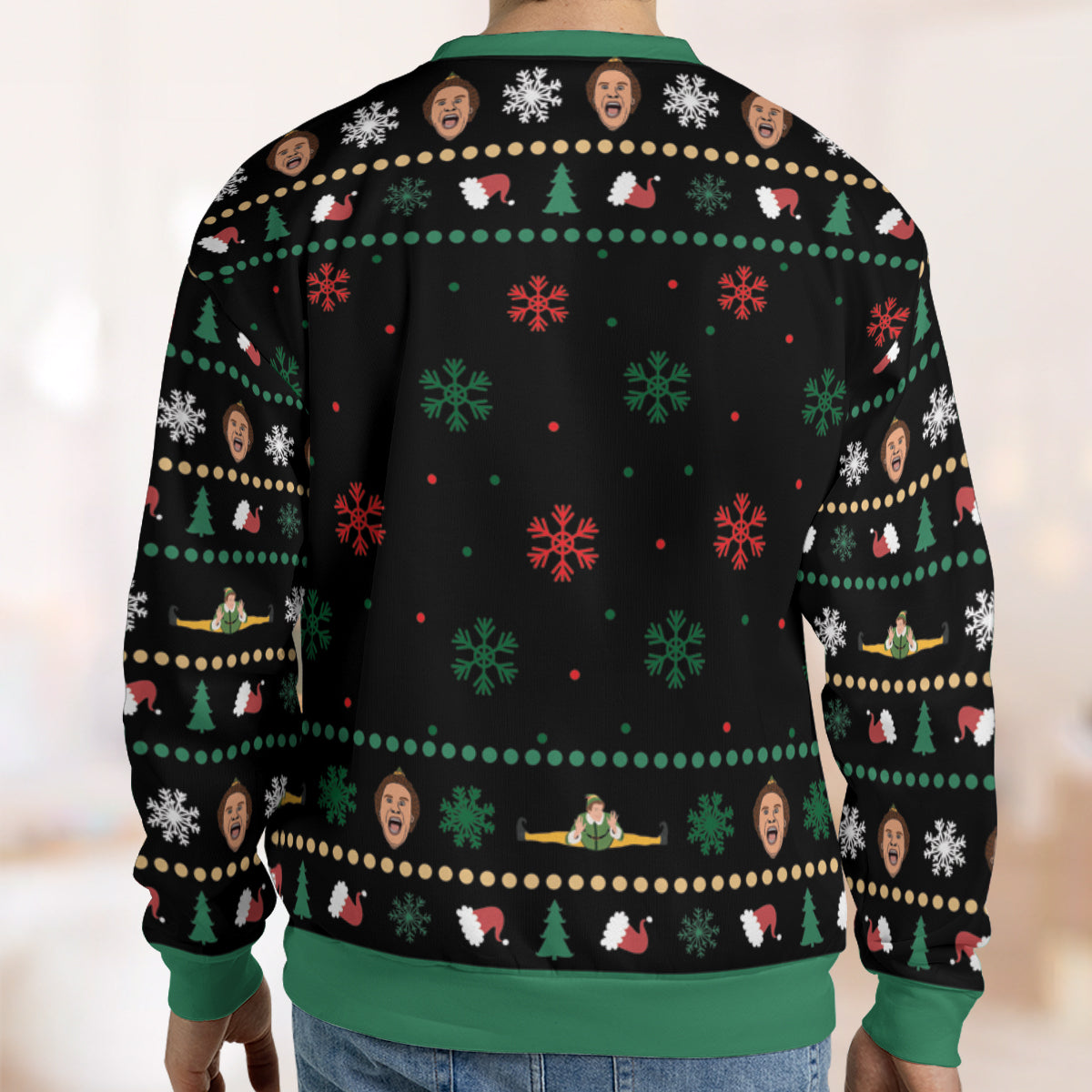 Who Needs A Hug ELF Ugly Christmas Sweatshirt