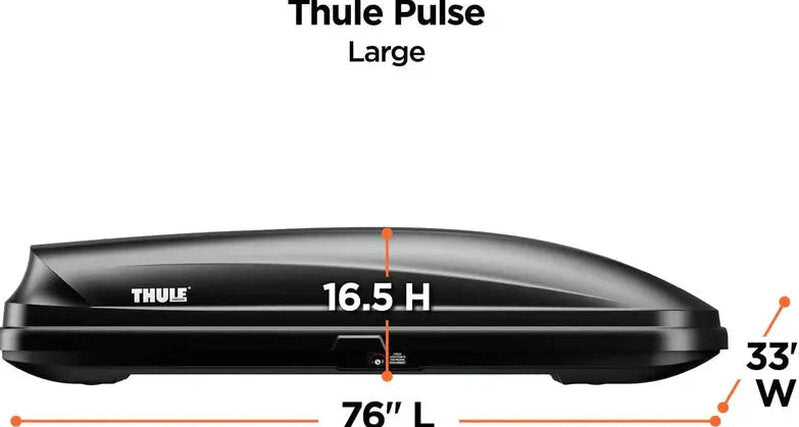 Thule Pulse Large Rooftop Cargo Box, Black - 615