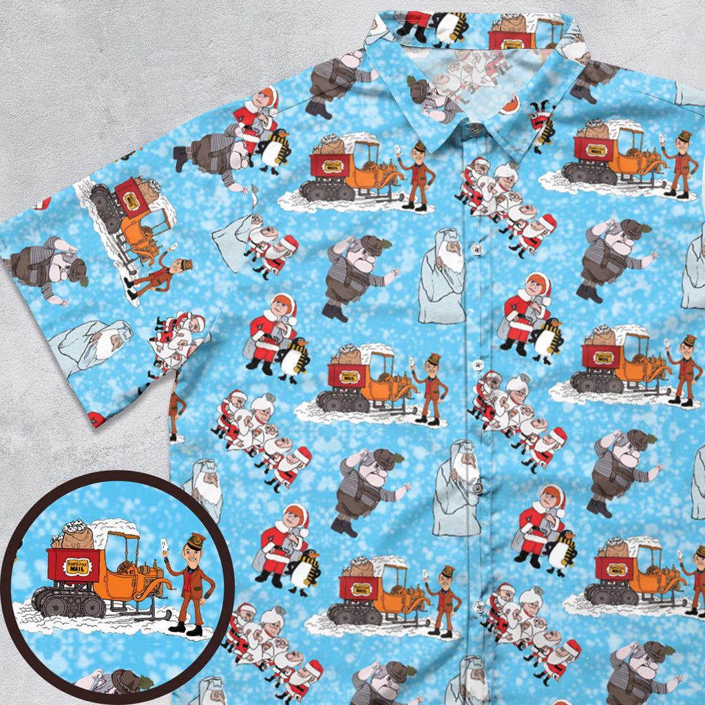 Christmas Characters Santa Claus Is Comin' to Town Button Down Shirt