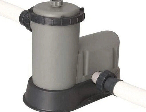 Bestway Power Steel 18 ft x 9 ft x 48 in Above Ground Pool Set - 1500-Gallon Filter Pump