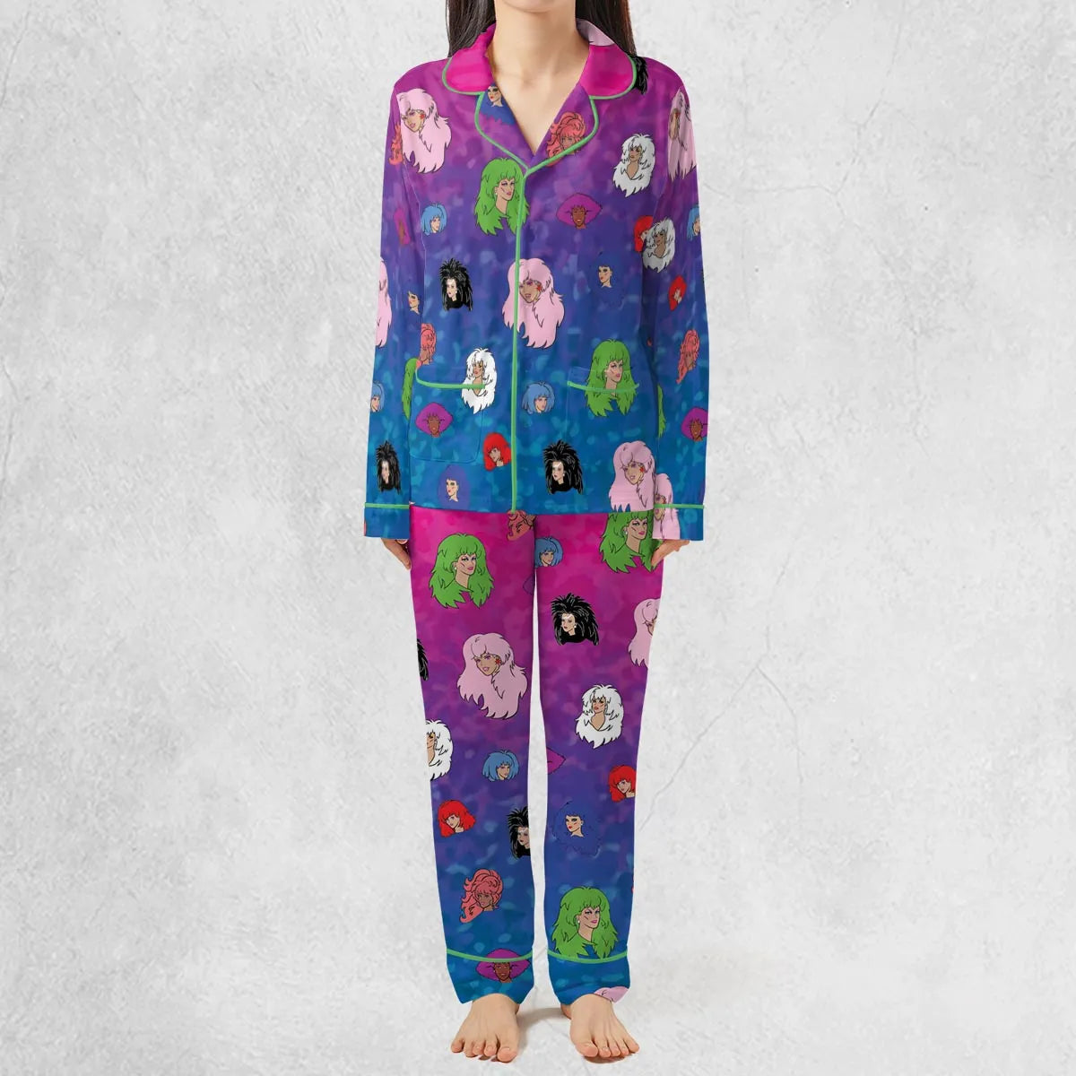 Misfits and Hologram  Jem and the Holograms Pajamas Set