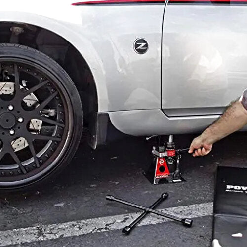 Powerbuilt All-in-One Bottle Jack With Integrated Jack Stands, 3-Ton 6000 lb Load Capacity