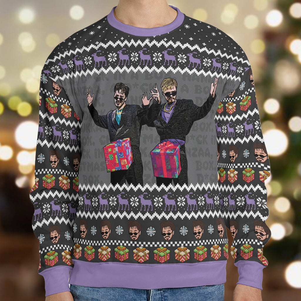 D in the Box Christmas SNL Ugly Christmas Sweatshirt