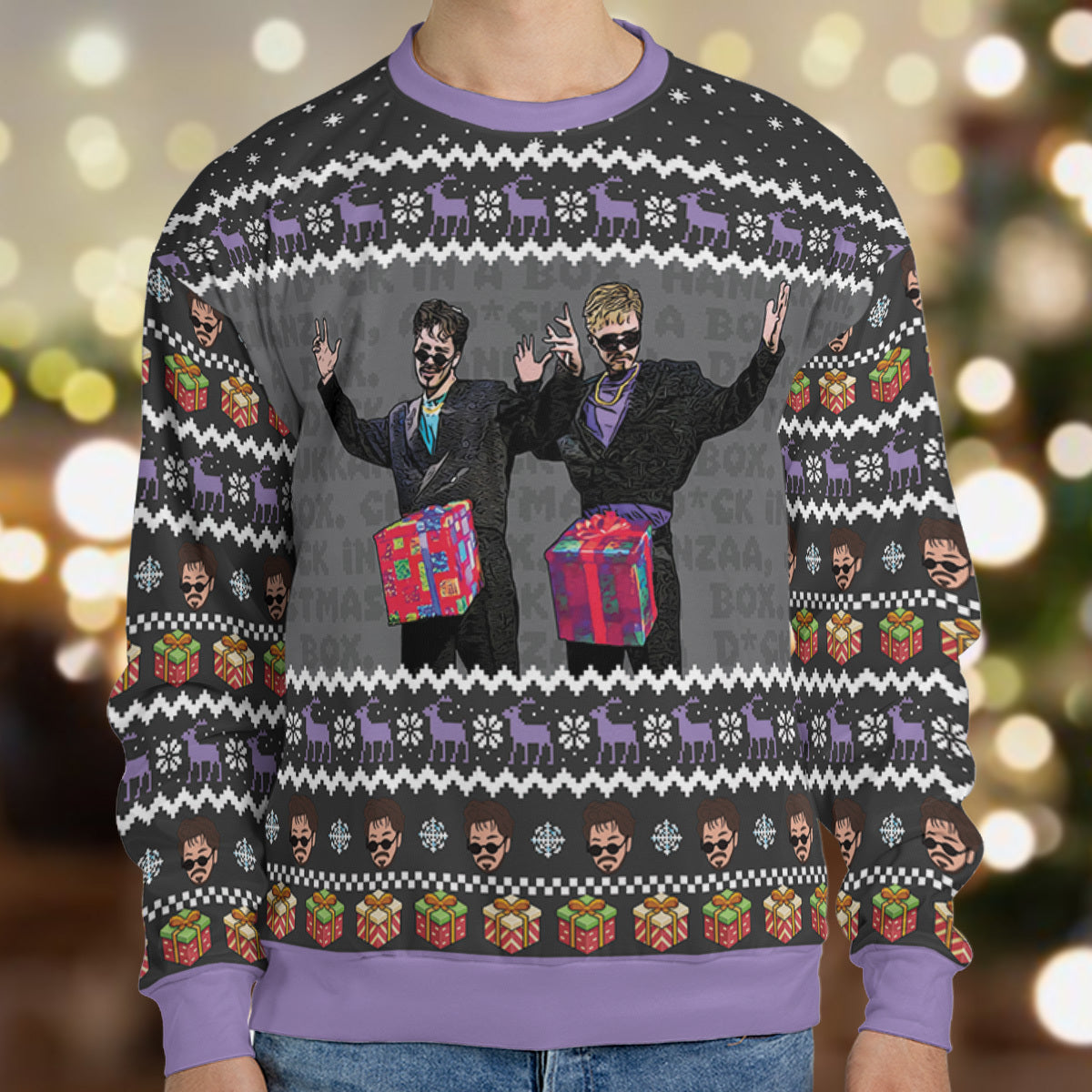 D in the Box Christmas SNL Ugly Christmas Sweatshirt