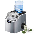 Countertop Ice Maker, 45 Lbs/24H, 24 Pcs In 13 Mins - Silver