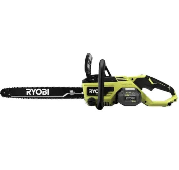 Ryobi 18-Inch 40V Cordless Chainsaw Kit With Battery And Charger - RY40530