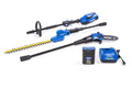 40V MAX Cordless Pole Hedge Trimmer And Pole Saw Combo Kit, 20-Inch Blades, 8-Inch Saw, Battery And Charger