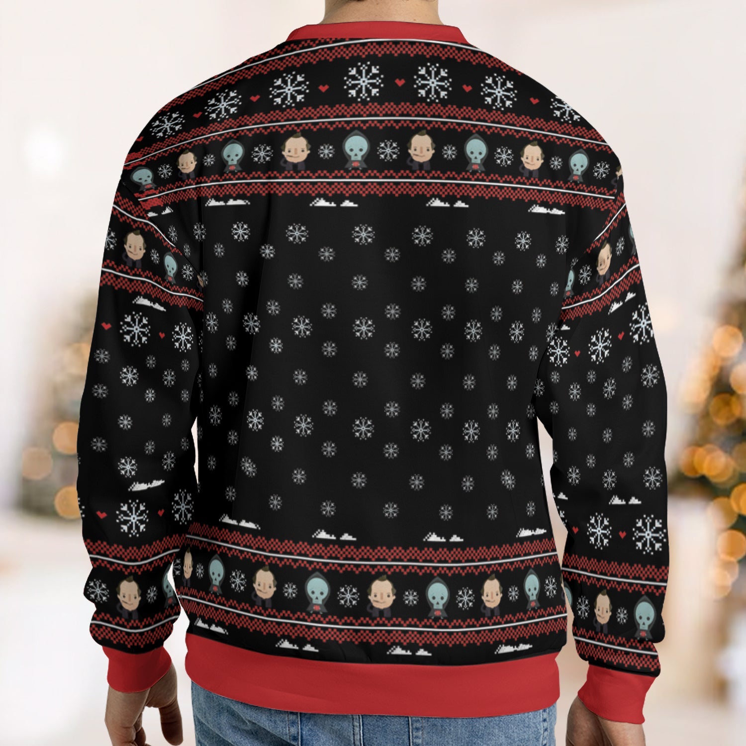 Hit With A Toaster Scrooged Ugly Christmas Sweatshirt