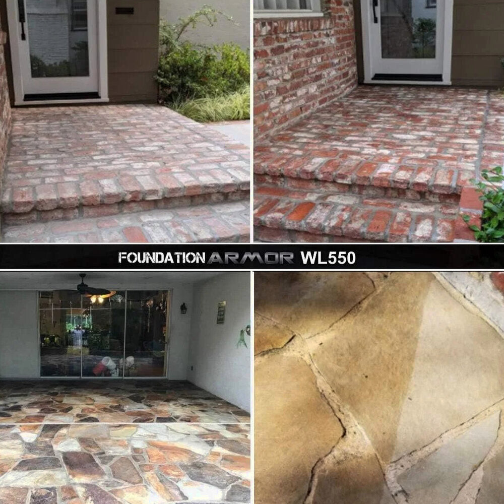 Armor Matte Wet Look Enhancer Sealer for Concrete, Brick, Pavers, Stone, and Slate - WL550-5 Gallon