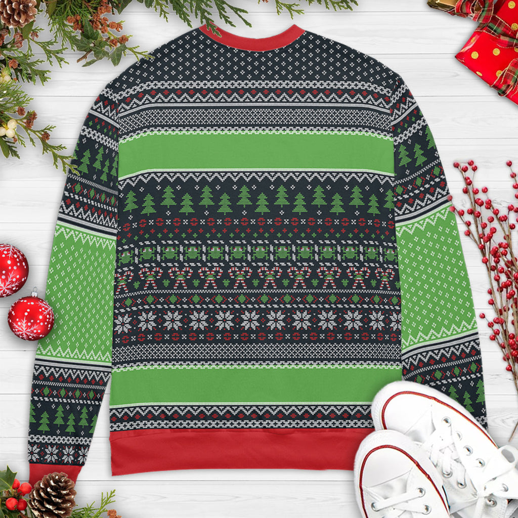 None of My Business Ugly Christmas Sweatshirt