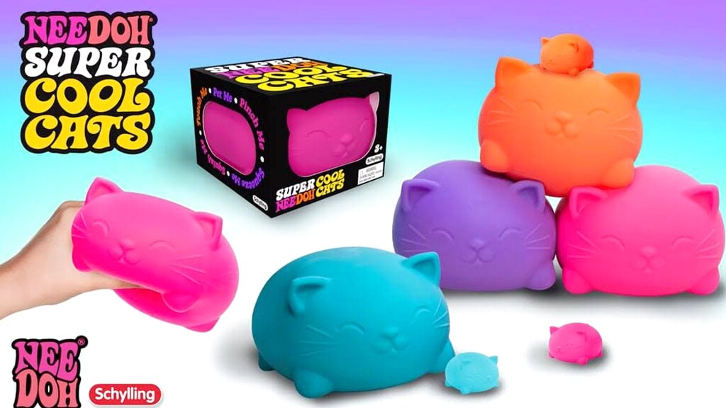 Oversized Dough Cat Squeeze Toy