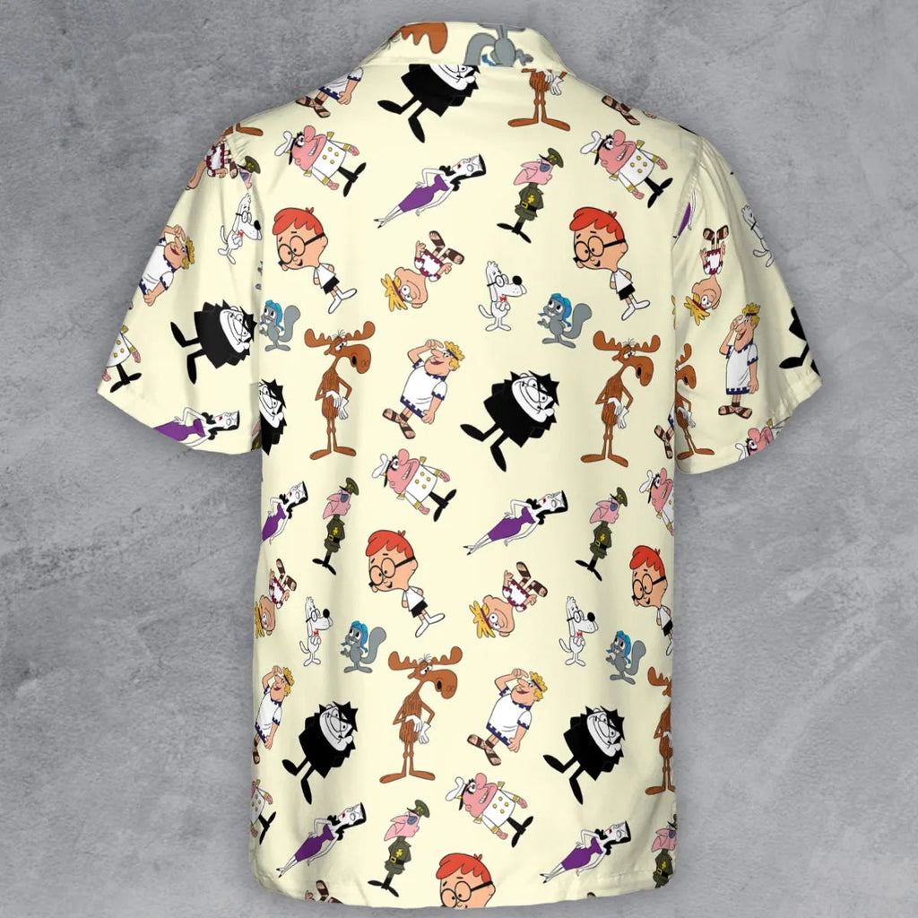 60s The Adventures Of Rocky And Bullwinkle and Friends Button Down Shirt