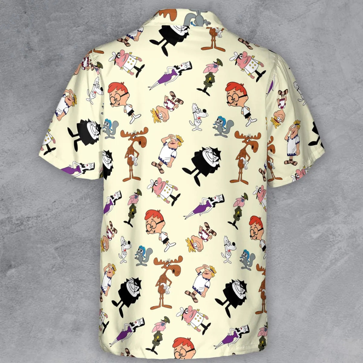 60s The Adventures Of Rocky And Bullwinkle and Friends Button Down Shirt
