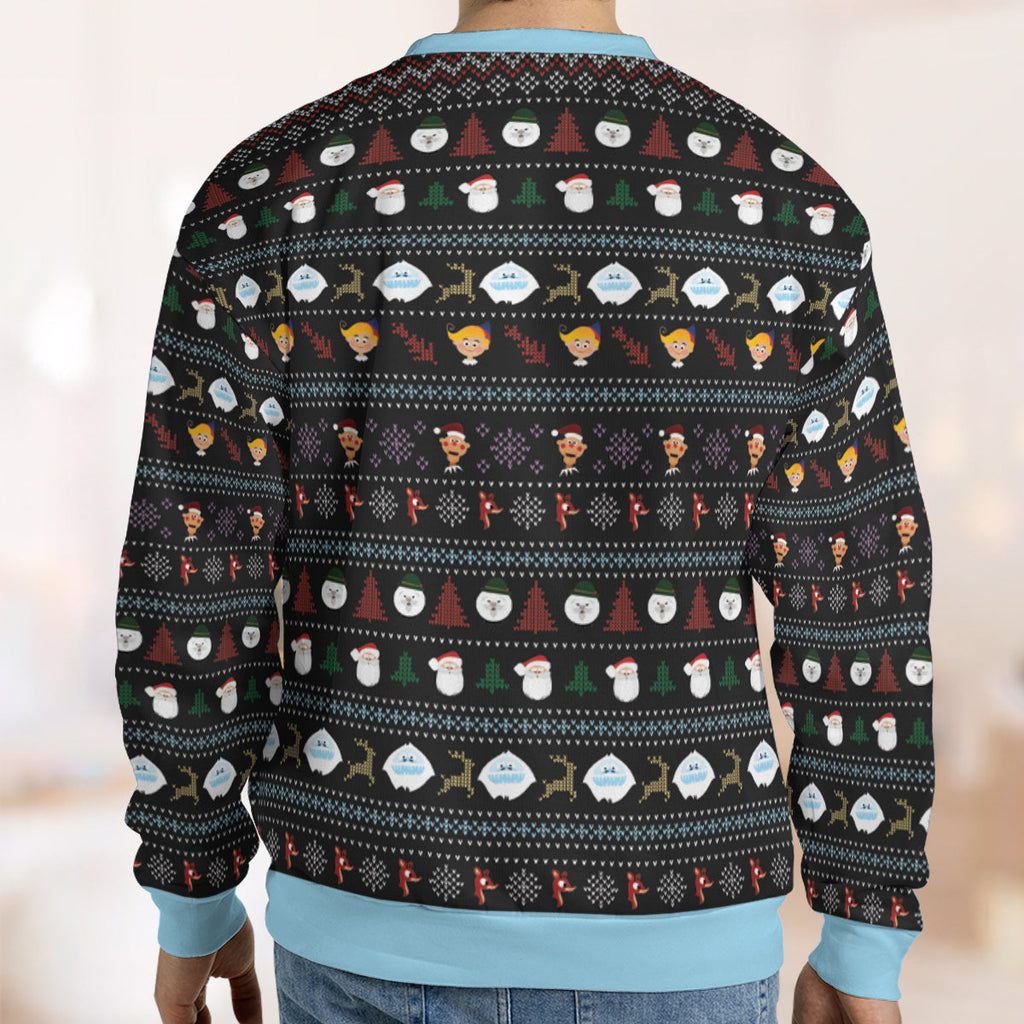 Rudolph Family Portrait Ugly Christmas Sweatshirt